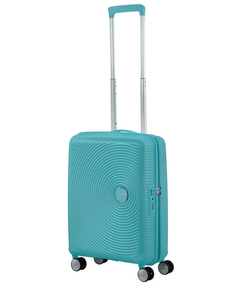 American Tourister Soundbox Spinner 55 Expandable turquoise tonic