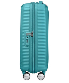 American Tourister Soundbox Spinner 55 Expandable turquoise tonic