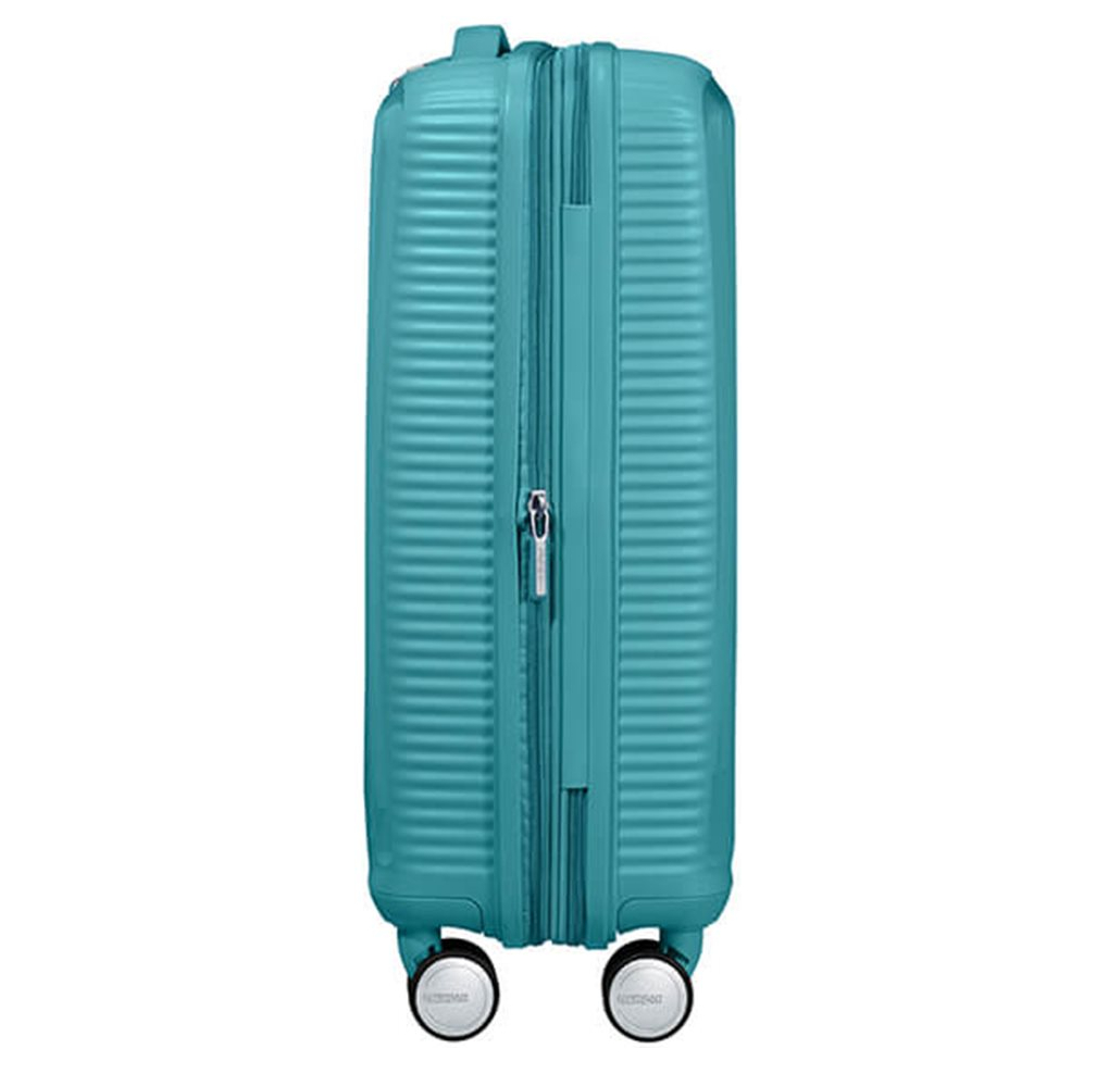American Tourister Soundbox Spinner 55 Expandable turquoise tonic