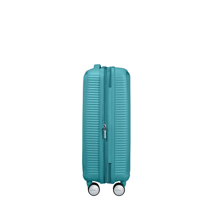 American Tourister Soundbox Spinner 55 Expandable turquoise tonic