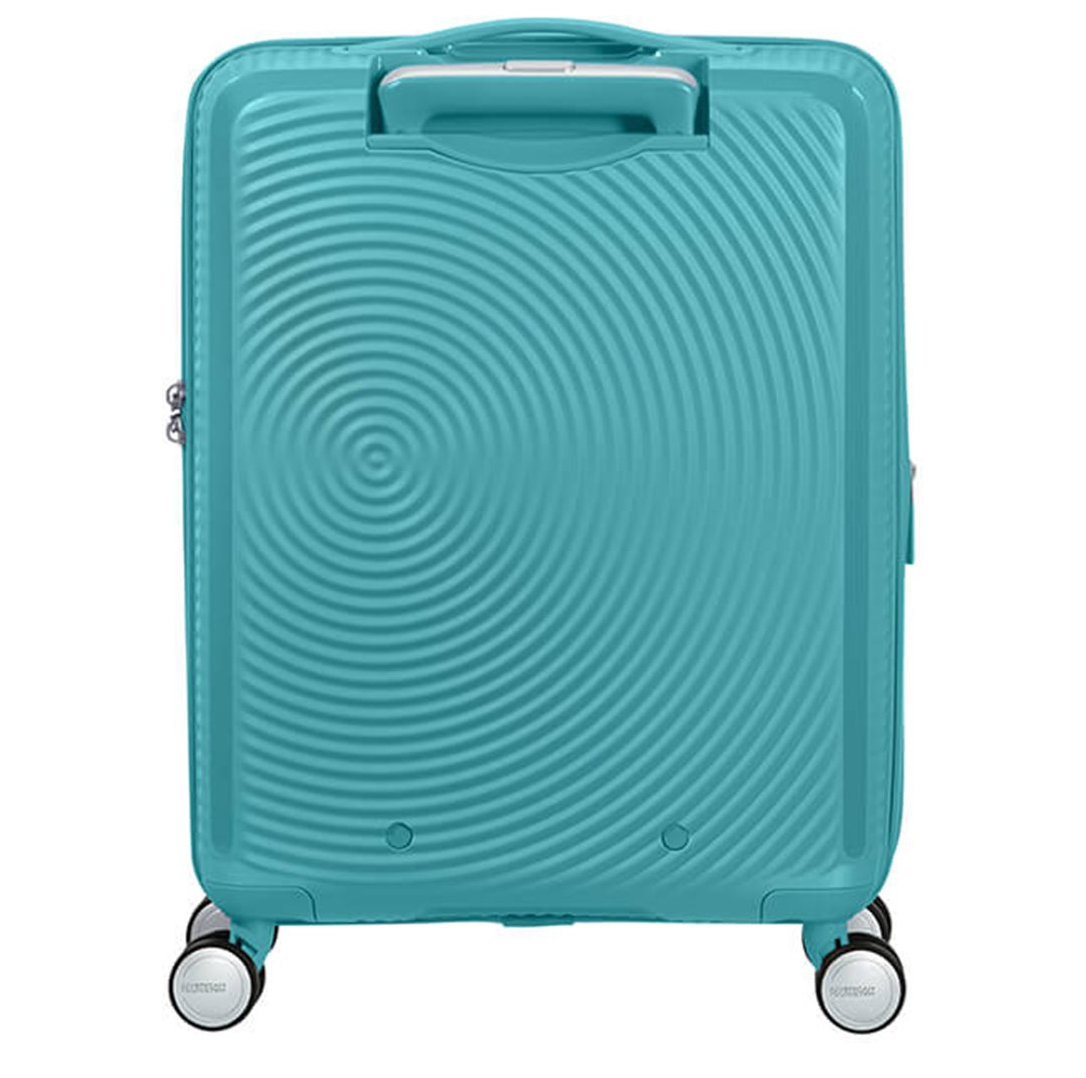 American Tourister Soundbox Spinner 55 Expandable turquoise tonic