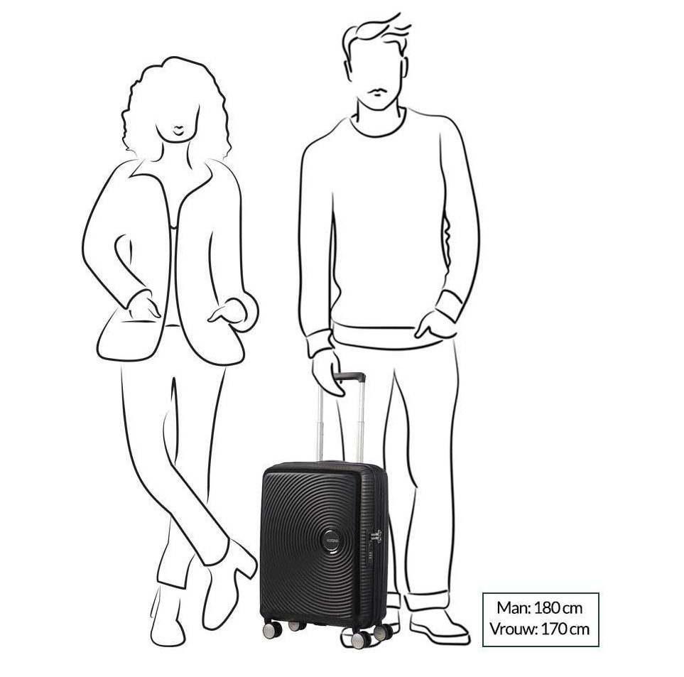 American Tourister Soundbox Spinner 55 Expandable stone blue
