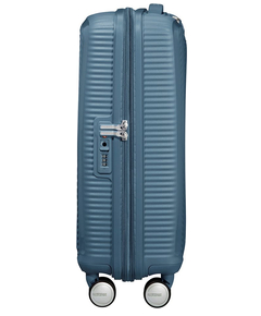 American Tourister Soundbox Spinner 55 Expandable stone blue