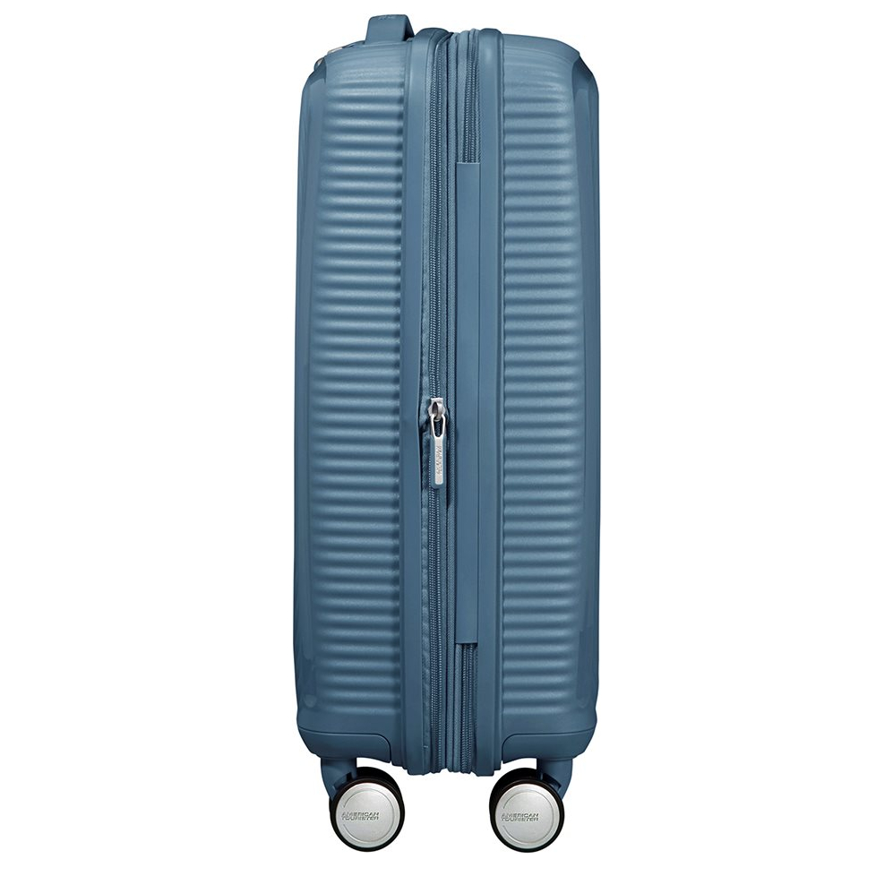 American Tourister Soundbox Spinner 55 Expandable stone blue