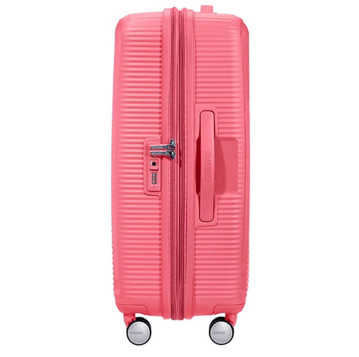 American Tourister Soundbox Spinner 67 Expandable sun kissed coral