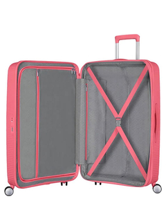 American Tourister Soundbox Spinner 67 Expandable sun kissed coral