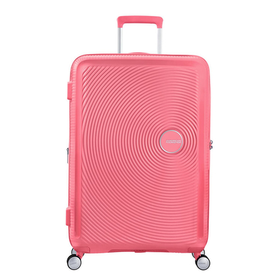 American Tourister Soundbox Spinner 77 Expandable sun kissed coral
