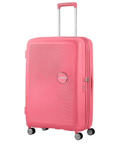 American Tourister Soundbox Spinner 77 Expandable sun kissed coral