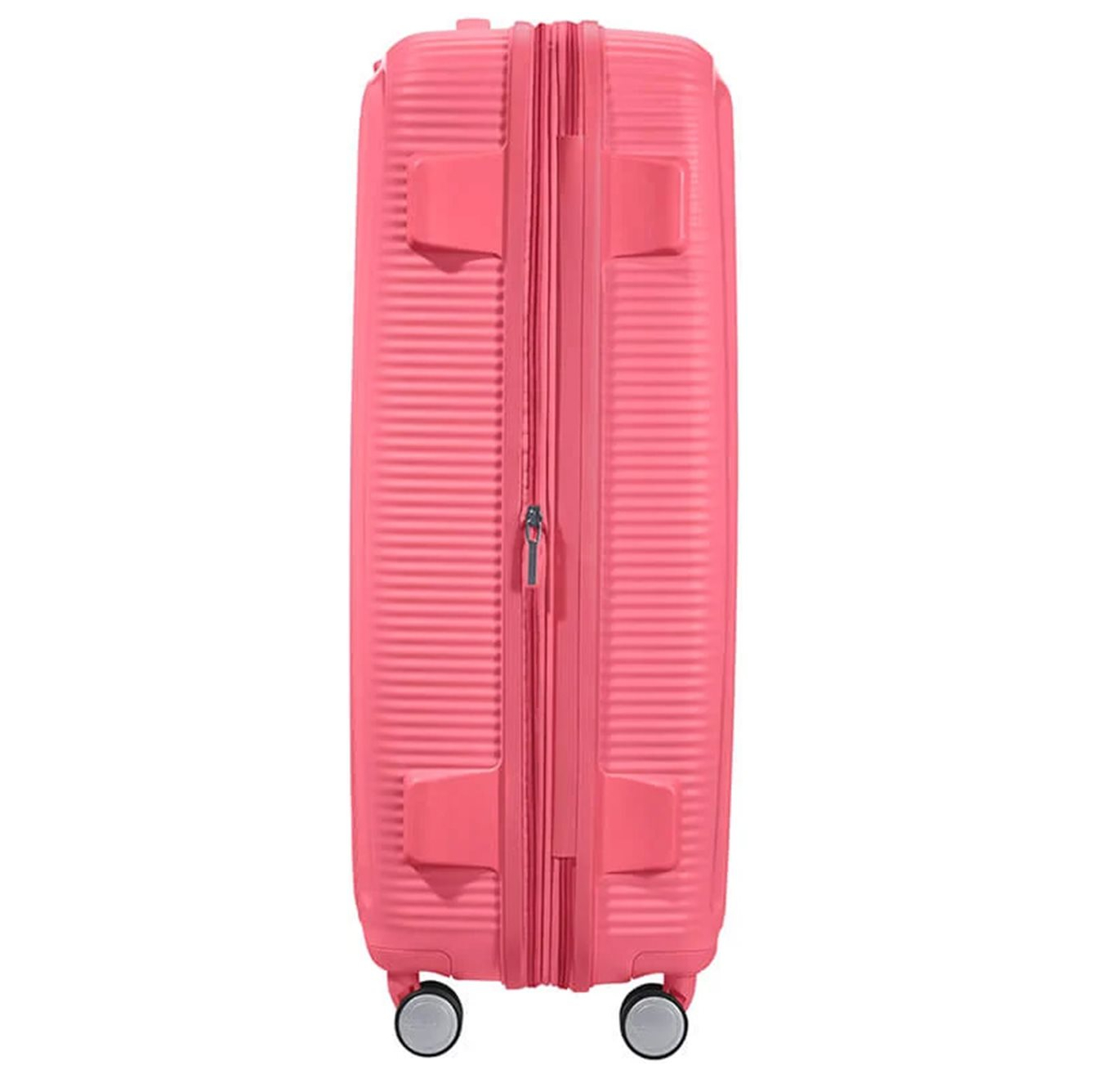 American Tourister Soundbox Spinner 77 Expandable sun kissed coral