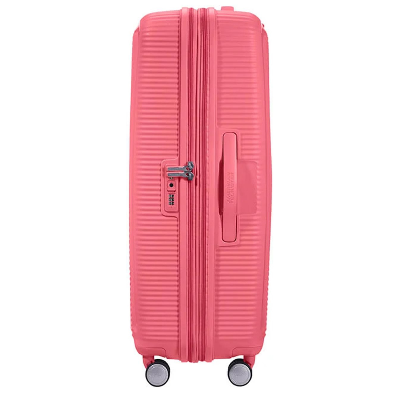 American Tourister Soundbox Spinner 77 Expandable sun kissed coral