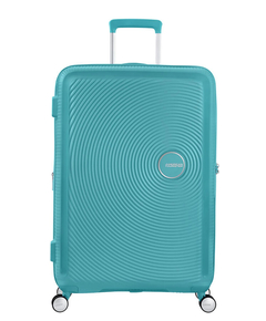 American Tourister Soundbox Spinner 77 Expandable turquoise tonic