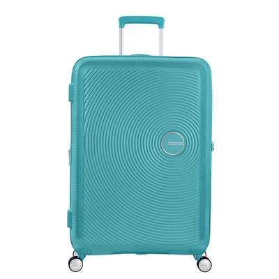 American Tourister Soundbox Spinner 77 Expandable turquoise tonic