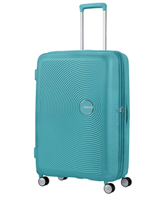American Tourister Soundbox Spinner 77 Expandable turquoise tonic