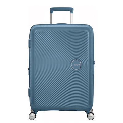 American Tourister Soundbox Spinner 77 Expandable stone blue