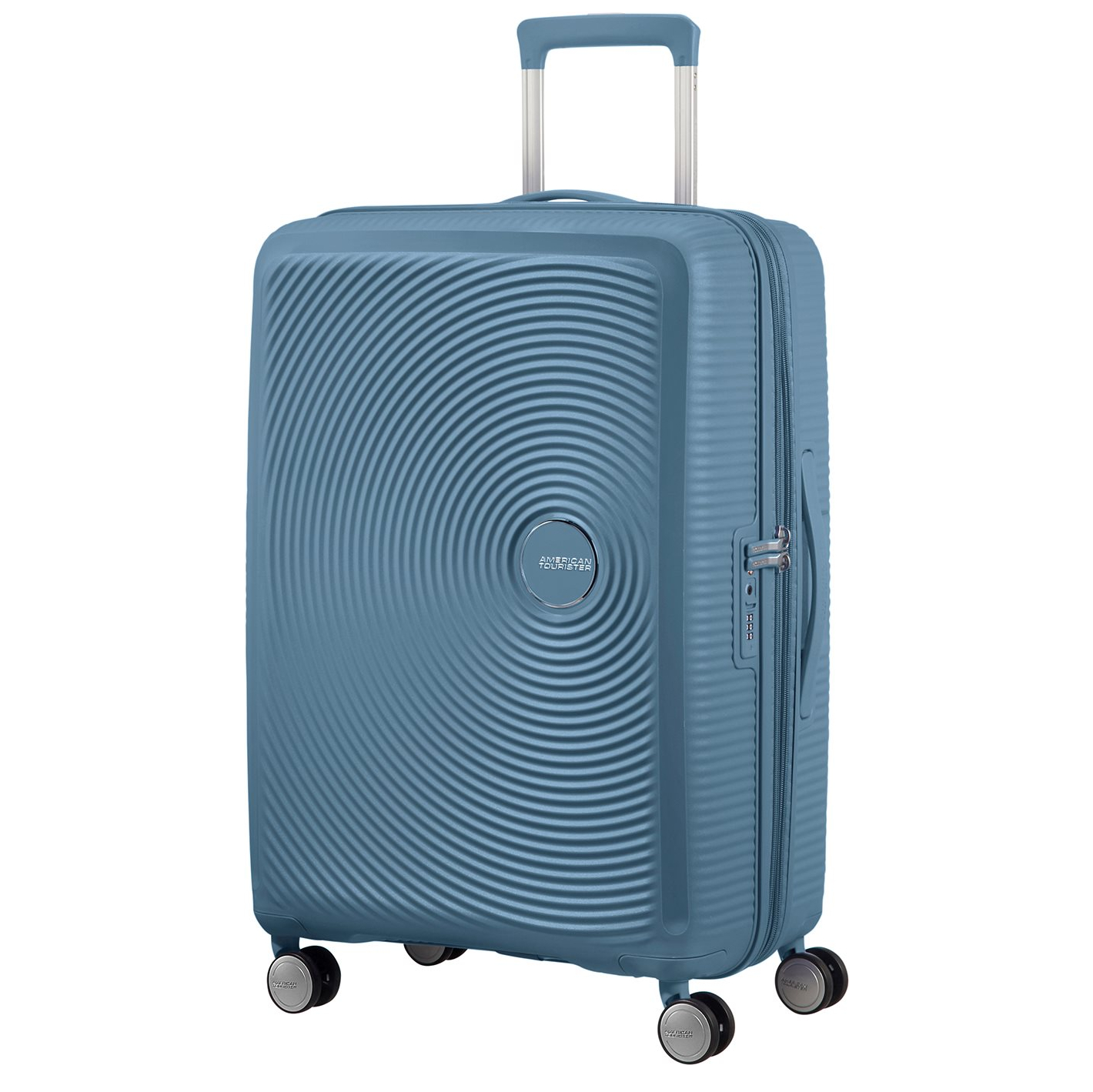 American Tourister Soundbox Spinner 77 Expandable stone blue