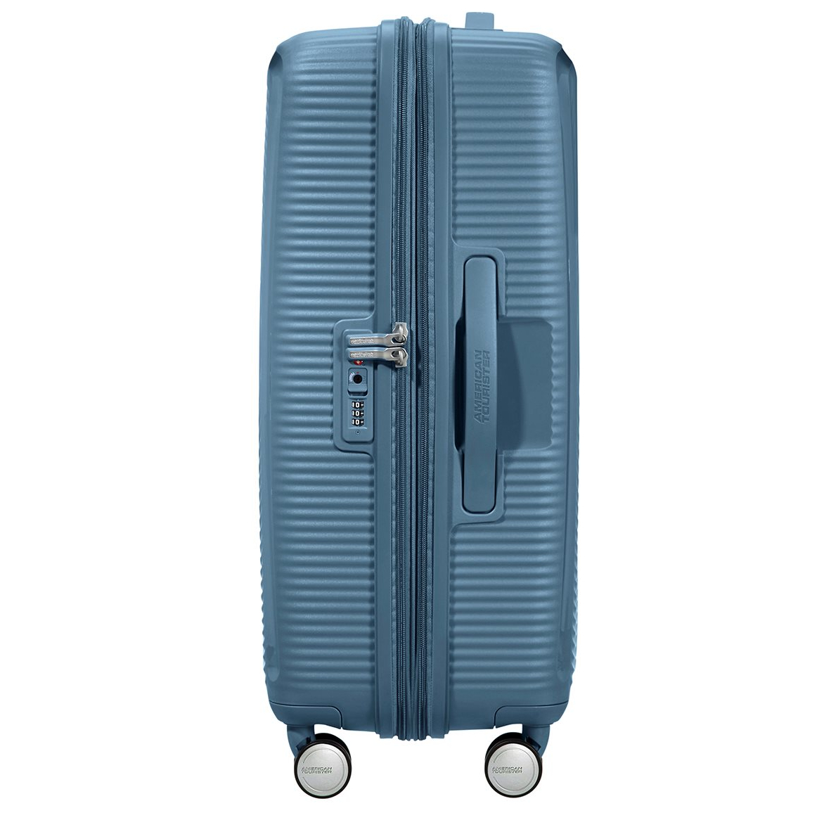American Tourister Soundbox Spinner 77 Expandable stone blue