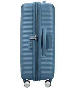 American Tourister Soundbox Spinner 77 Expandable stone blue