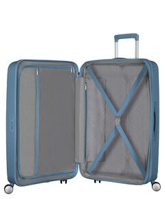 American Tourister Soundbox Spinner 77 Expandable stone blue