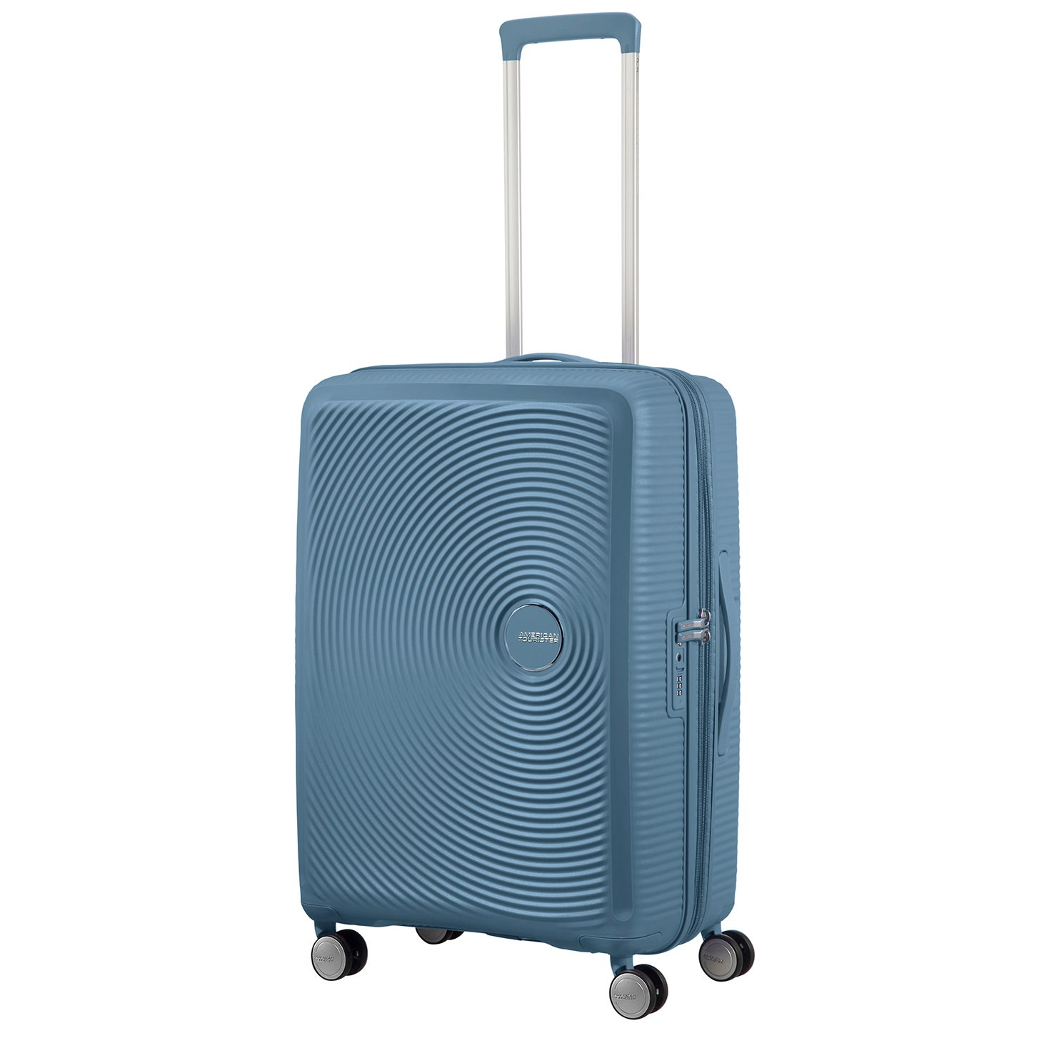American Tourister Soundbox Spinner 77 Expandable stone blue