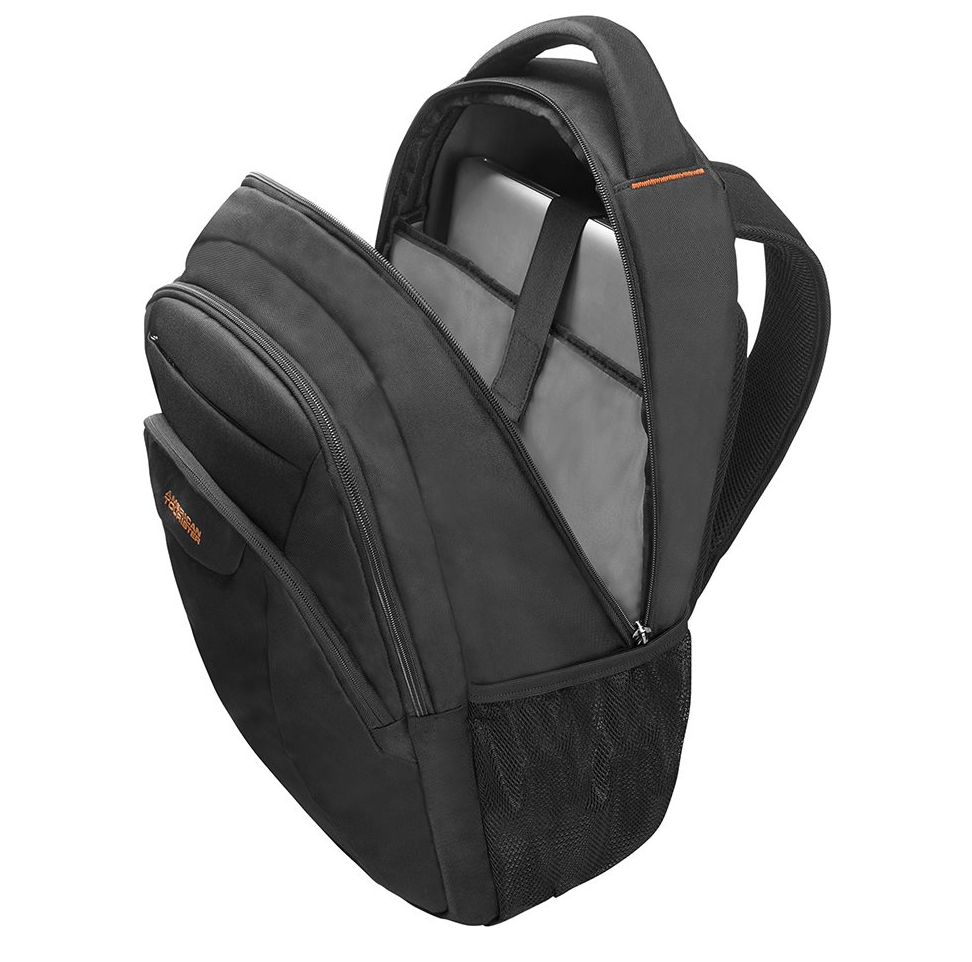 American Tourister At Work Laptop Backpack 13.3"-14.1" black/orange