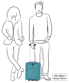Travelite Cabin 2 Wiel Underseater 43cm petrol