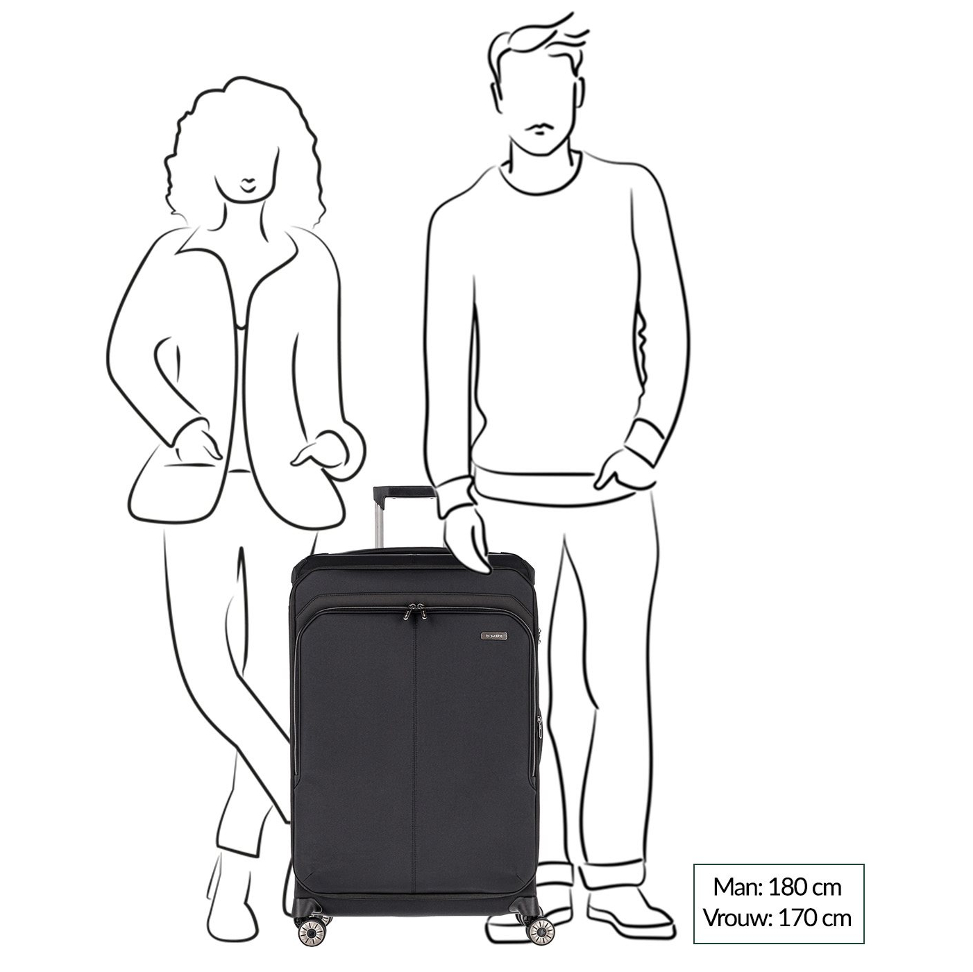 Travelite Priima 4w Trolley L Exp. olive