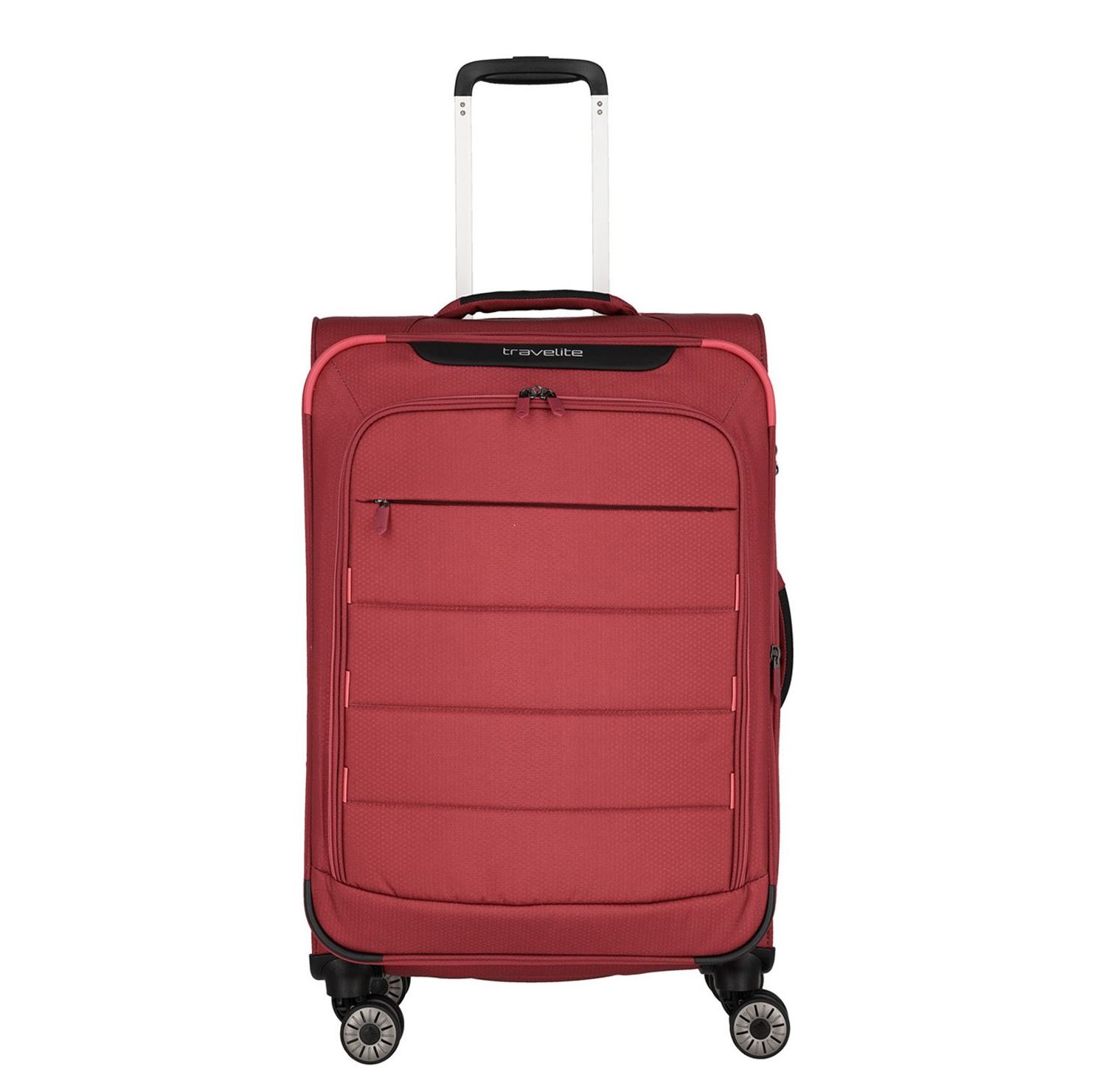Travelite Skaii 4 Wiel Trolley M Expandable Red/Lightred