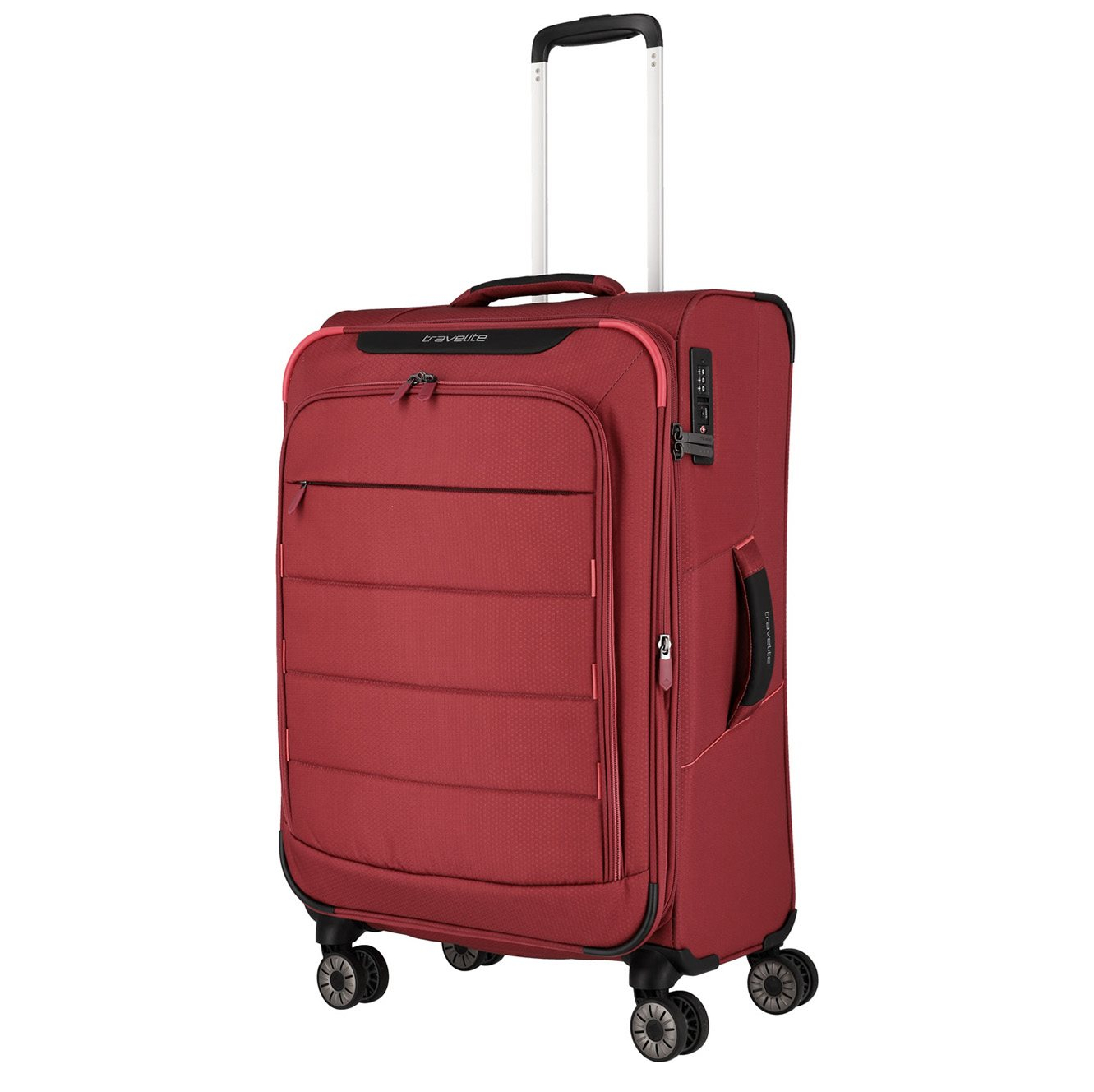 Travelite Skaii 4 Wheel Trolley M Expandable red