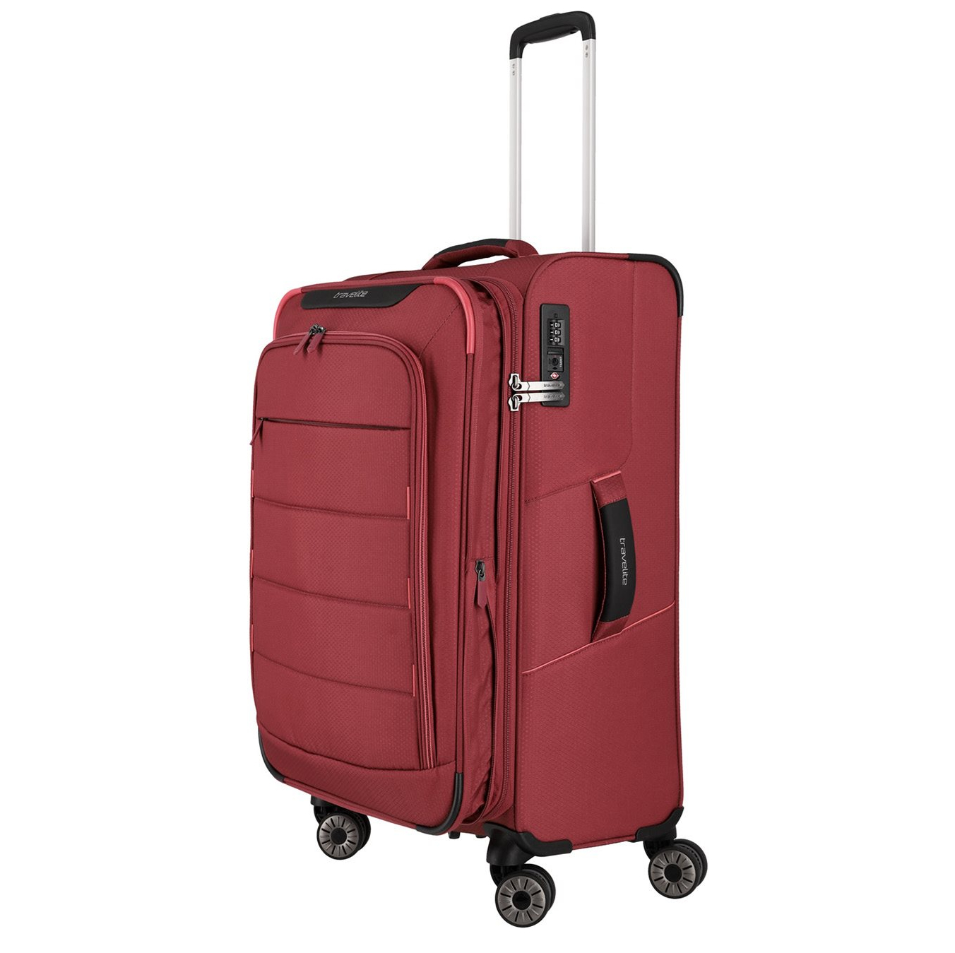 Travelite Skaii 4 Wheel Trolley M Expandable red