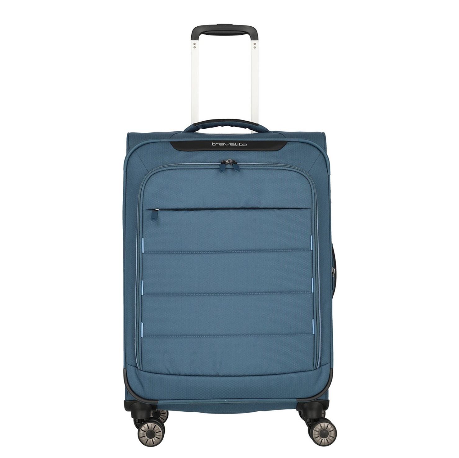 Travelite Skaii 4 Wiel Trolley M Expandable Blue/Lightblue