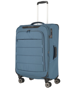 Travelite Skaii 4 Wheel Trolley M Expandable blue
