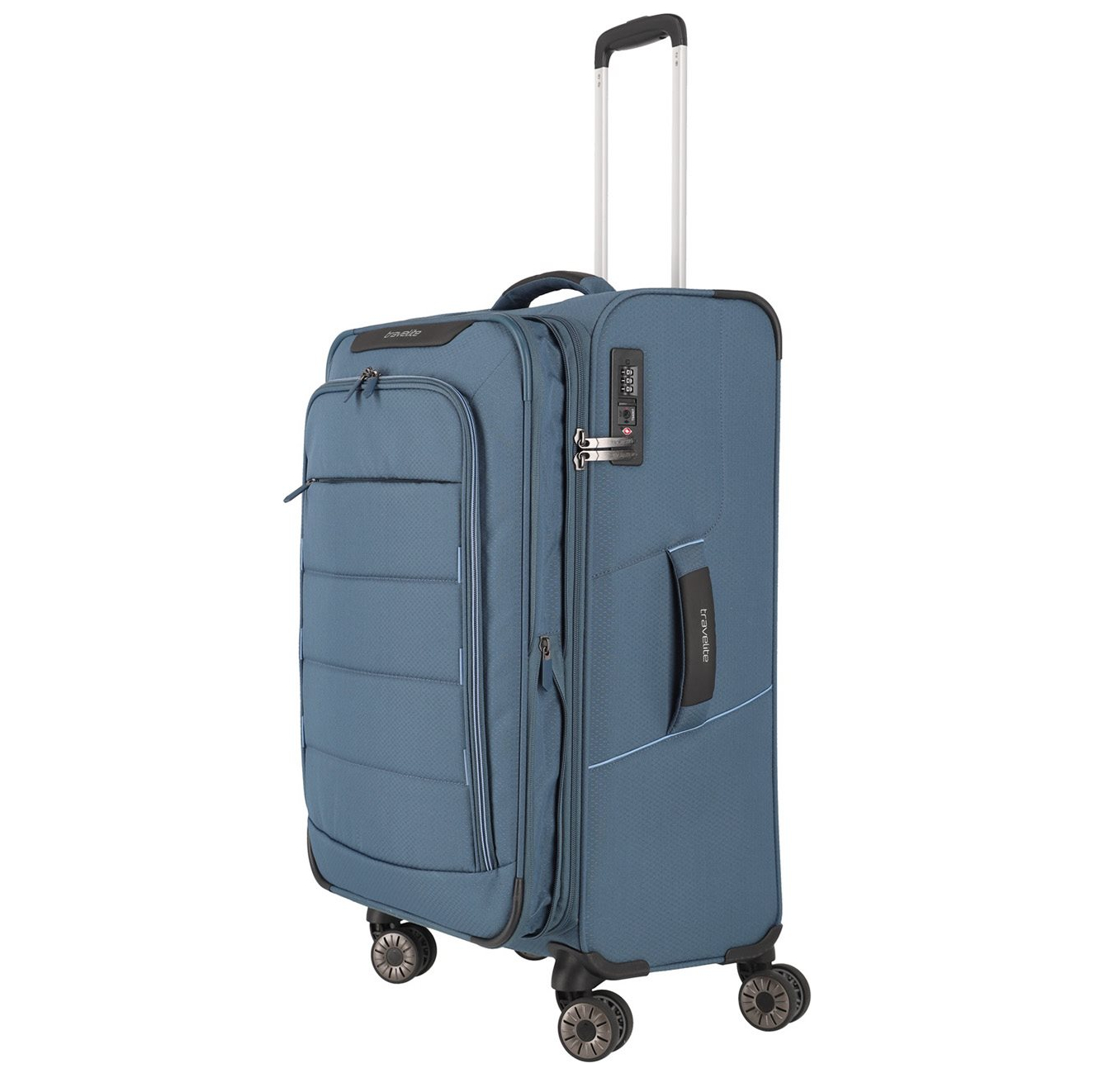 Travelite Skaii 4 Wheel Trolley M Expandable blue