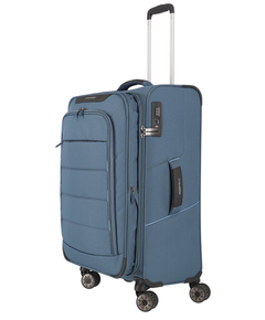 Travelite Skaii 4 Wheel Trolley M Expandable blue
