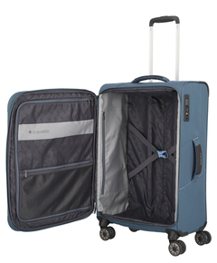 Travelite Skaii 4 Wheel Trolley M Expandable blue