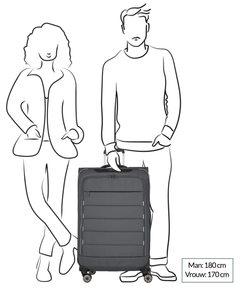 Travelite Skaii 4 Wheel Trolley L Expandable anthracite