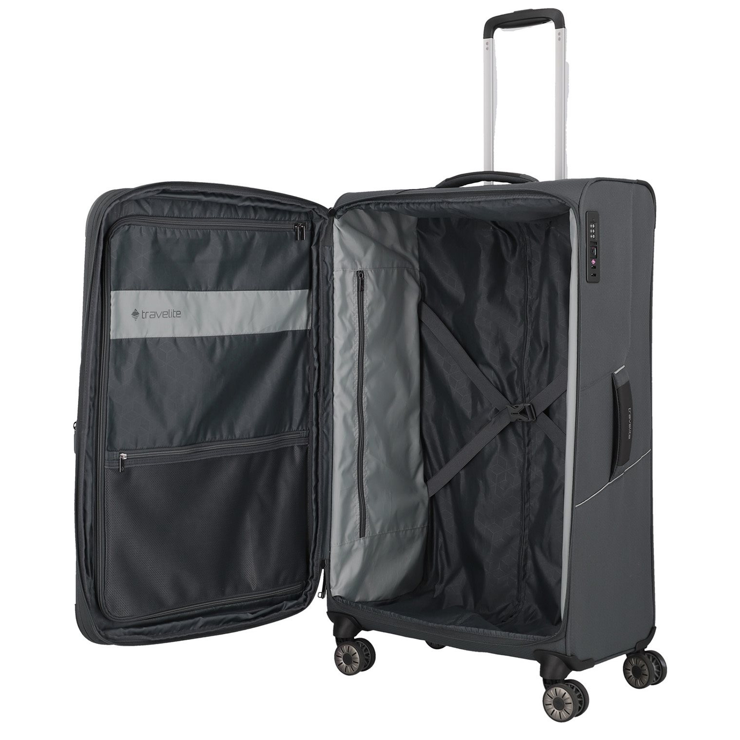 Travelite Skaii 4 Wheel Trolley L Expandable anthracite