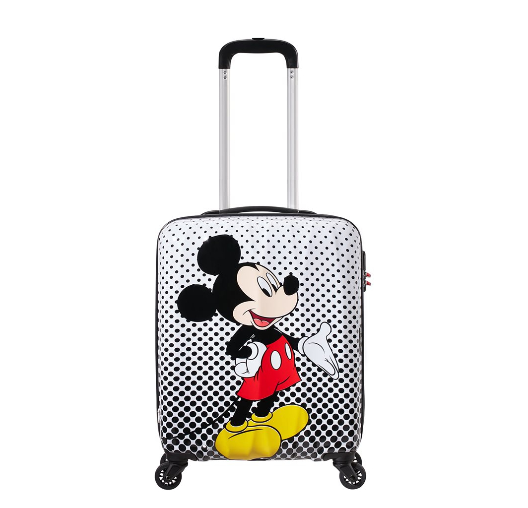 American Tourister Disney Legends Spinner 55 Alfatwist 2.0 mickey mouse polka dot