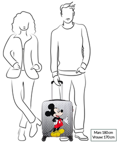 American Tourister Disney Legends Spinner 55 Alfatwist 2.0 mickey mouse polka dot