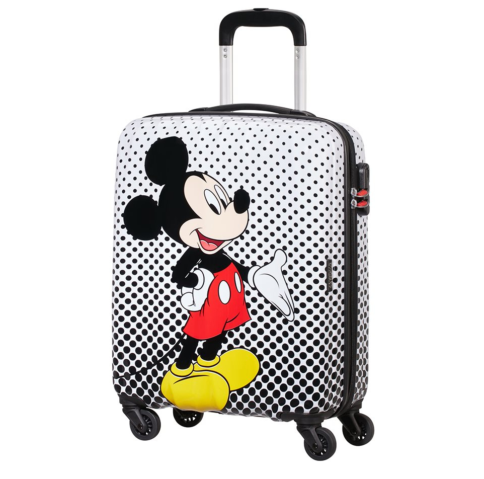 American Tourister Disney Legends Spinner 55 Alfatwist 2.0 mickey mouse polka dot