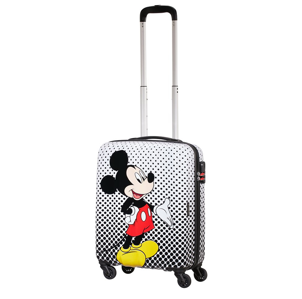 American Tourister Disney Legends Spinner 55 Alfatwist 2.0 mickey mouse polka dot