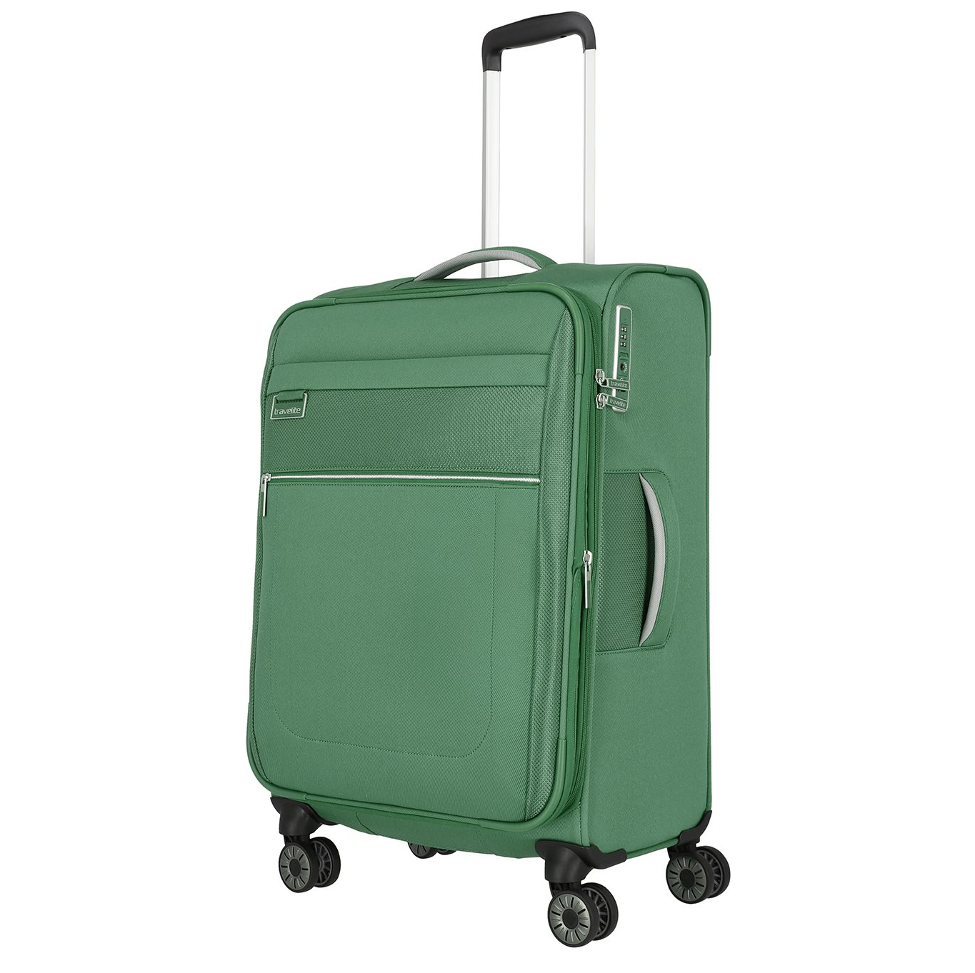 Travelite Miigo 4 Wheel Trolley M Expandable green