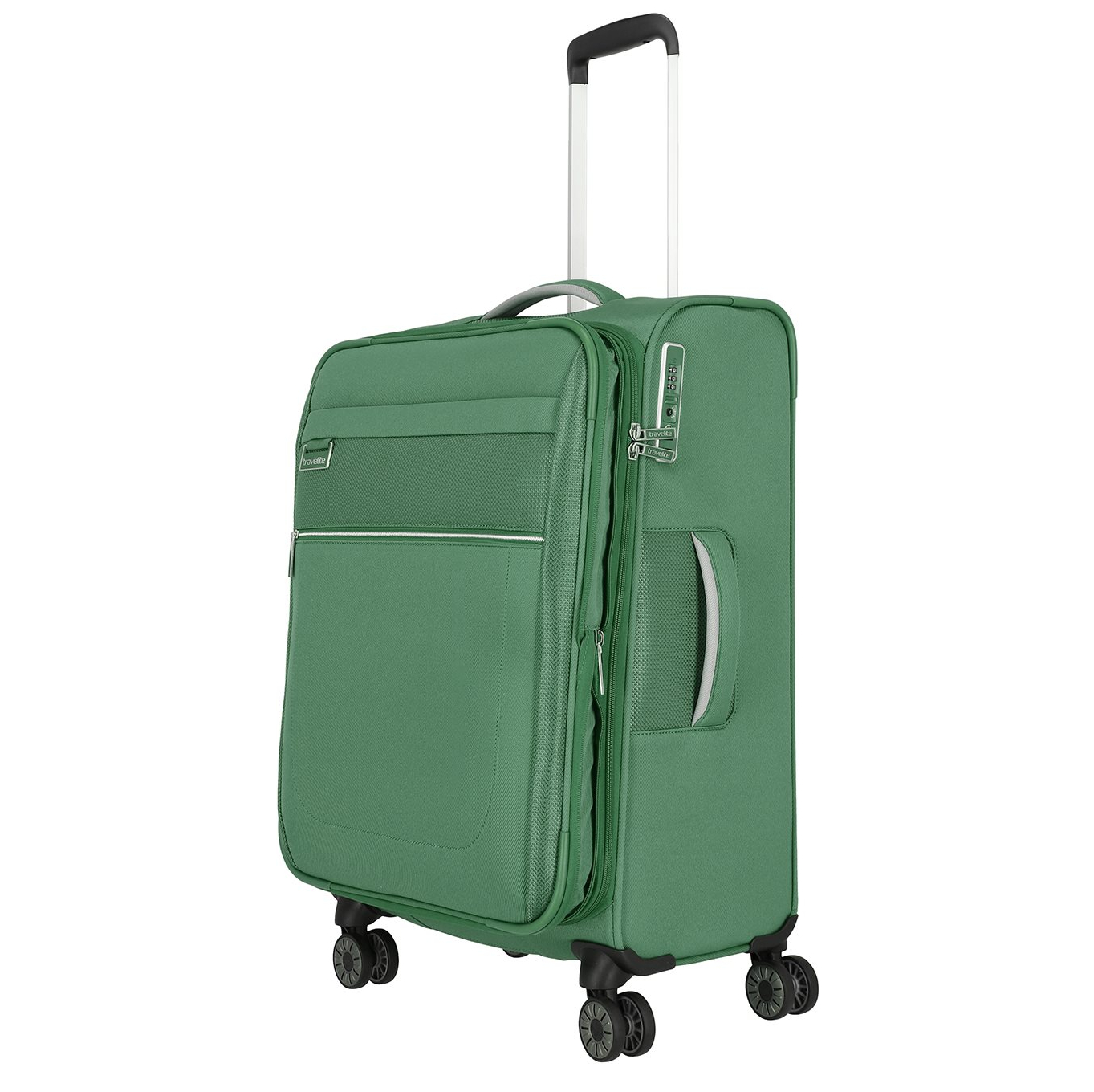 Travelite Miigo 4 Wheel Trolley M Expandable green