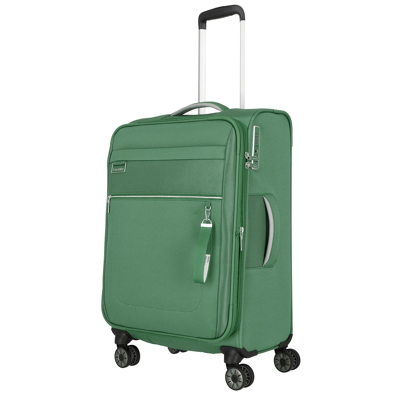 Travelite Miigo 4 Wheel Trolley M Expandable green