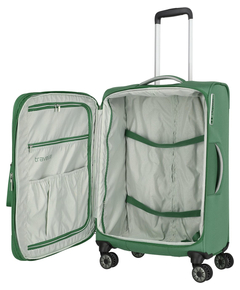 Travelite Miigo 4 Wheel Trolley M Expandable green