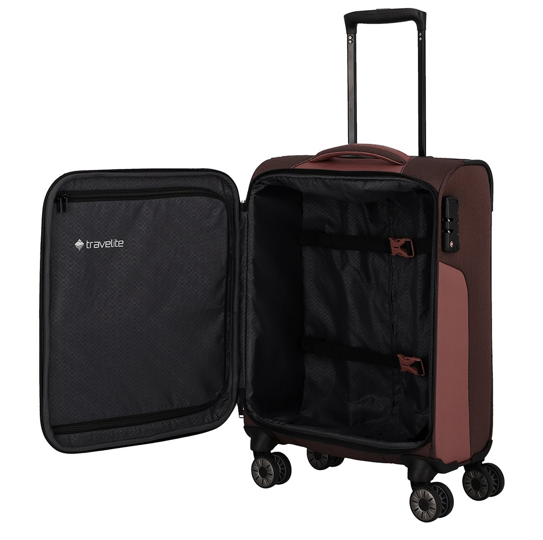 Travelite Viia 4 Wheel Trolley S rose