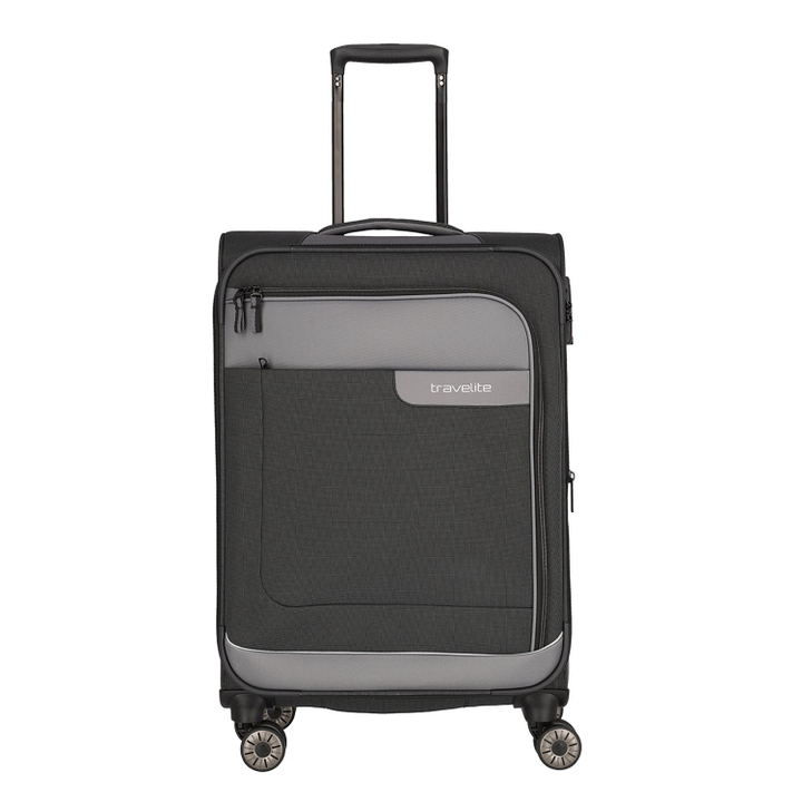 Travelite Viia 4 Wheel Trolley M Expandable anthracite
