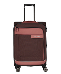 Travelite Viia 4 Wheel Trolley M Expandable rose