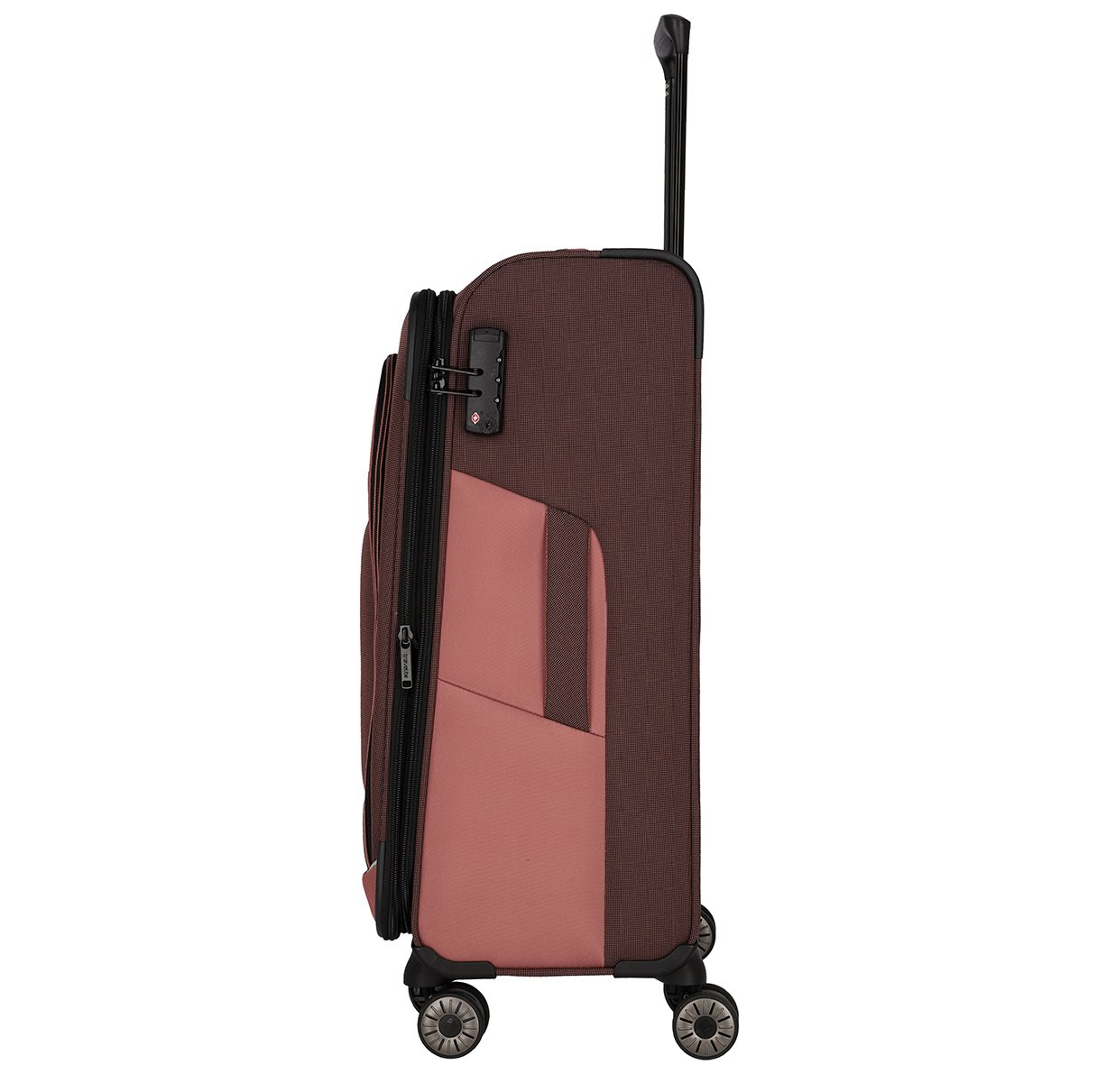 Travelite Viia 4 Wheel Trolley M Expandable rose