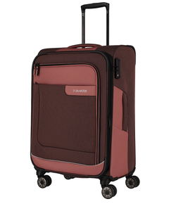 Travelite Viia 4 Wheel Trolley M Expandable rose