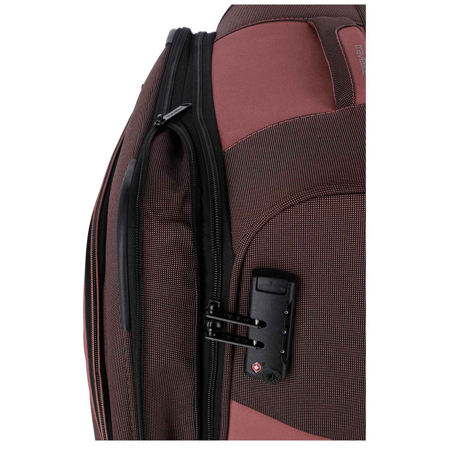 Travelite Viia 4 Wheel Trolley M Expandable rose